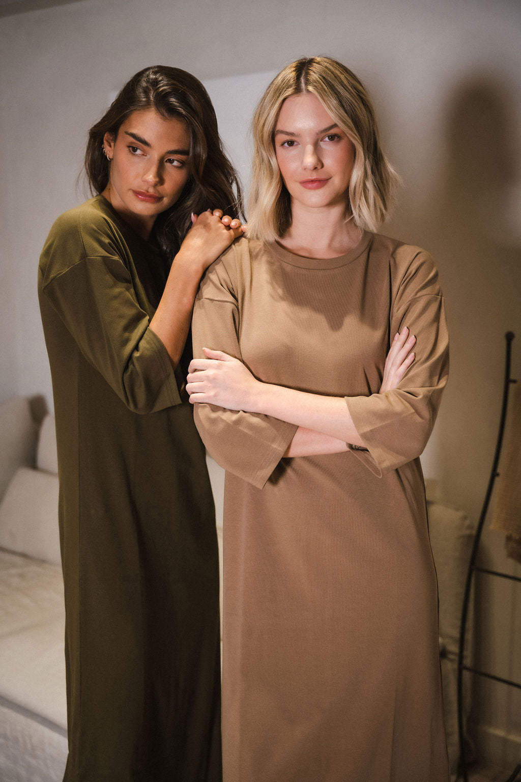 Midi Jersey T-shirt Dress with Side Slits