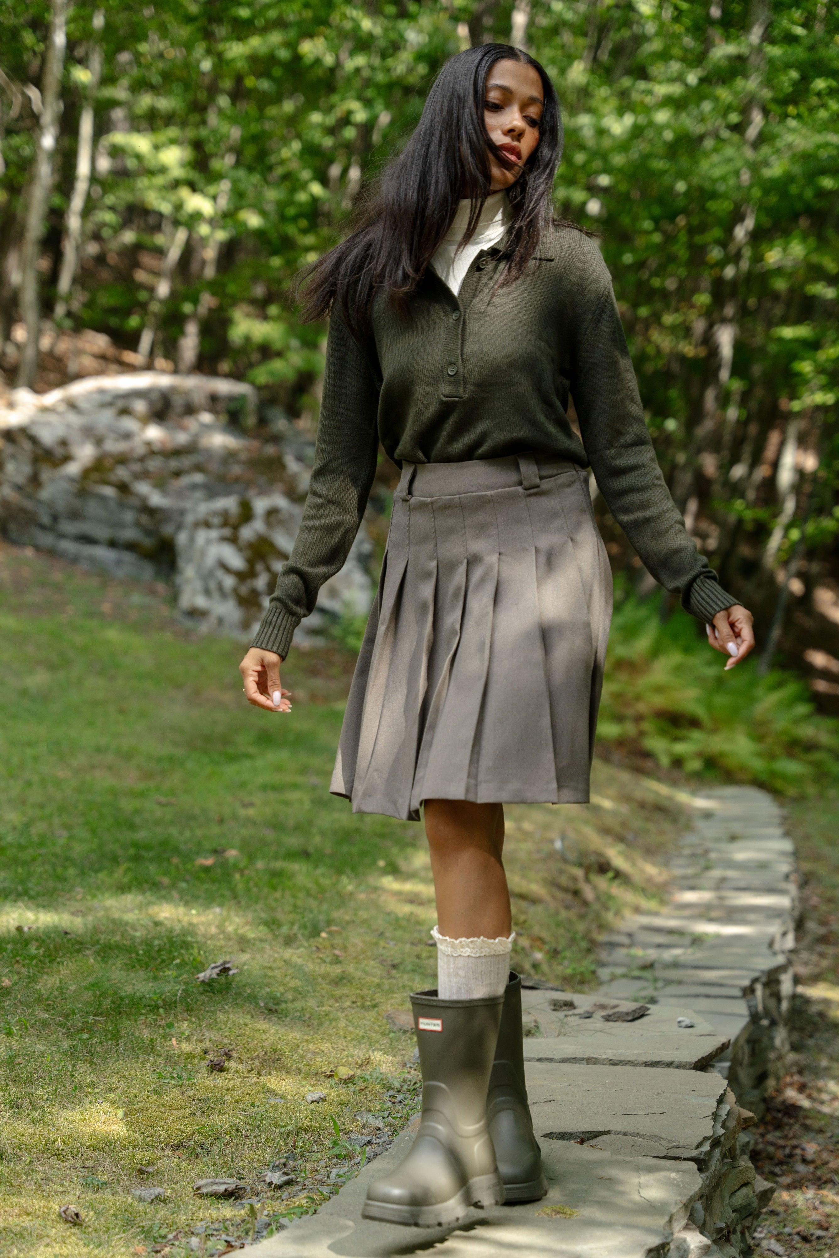 Knit Polo Top | Preppy & Cozy | Recollection