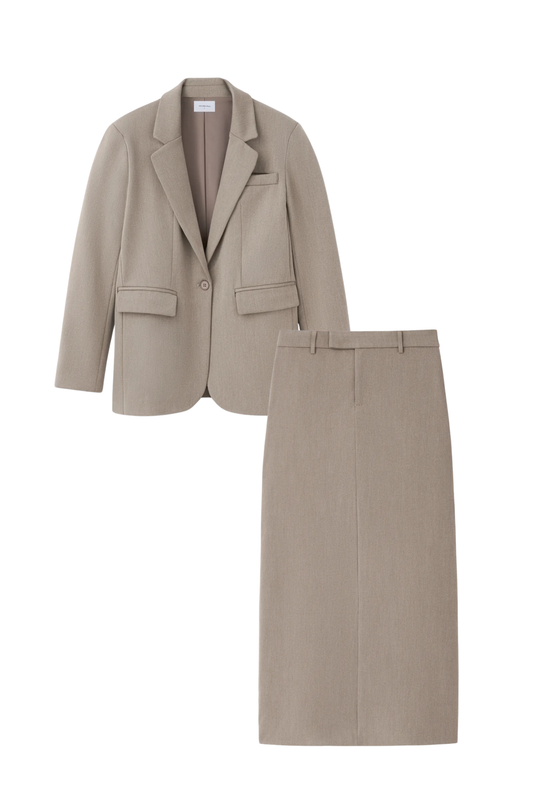 TAUPE BLAZER SET