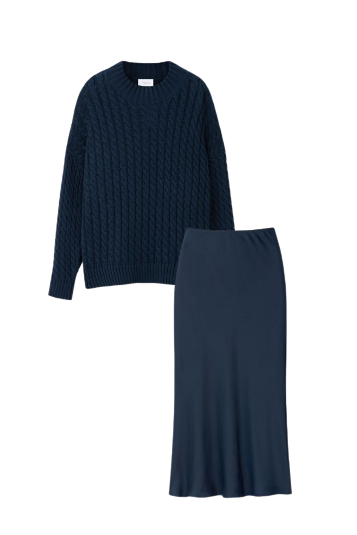 MIDNIGHT SLIP SKIRT SET