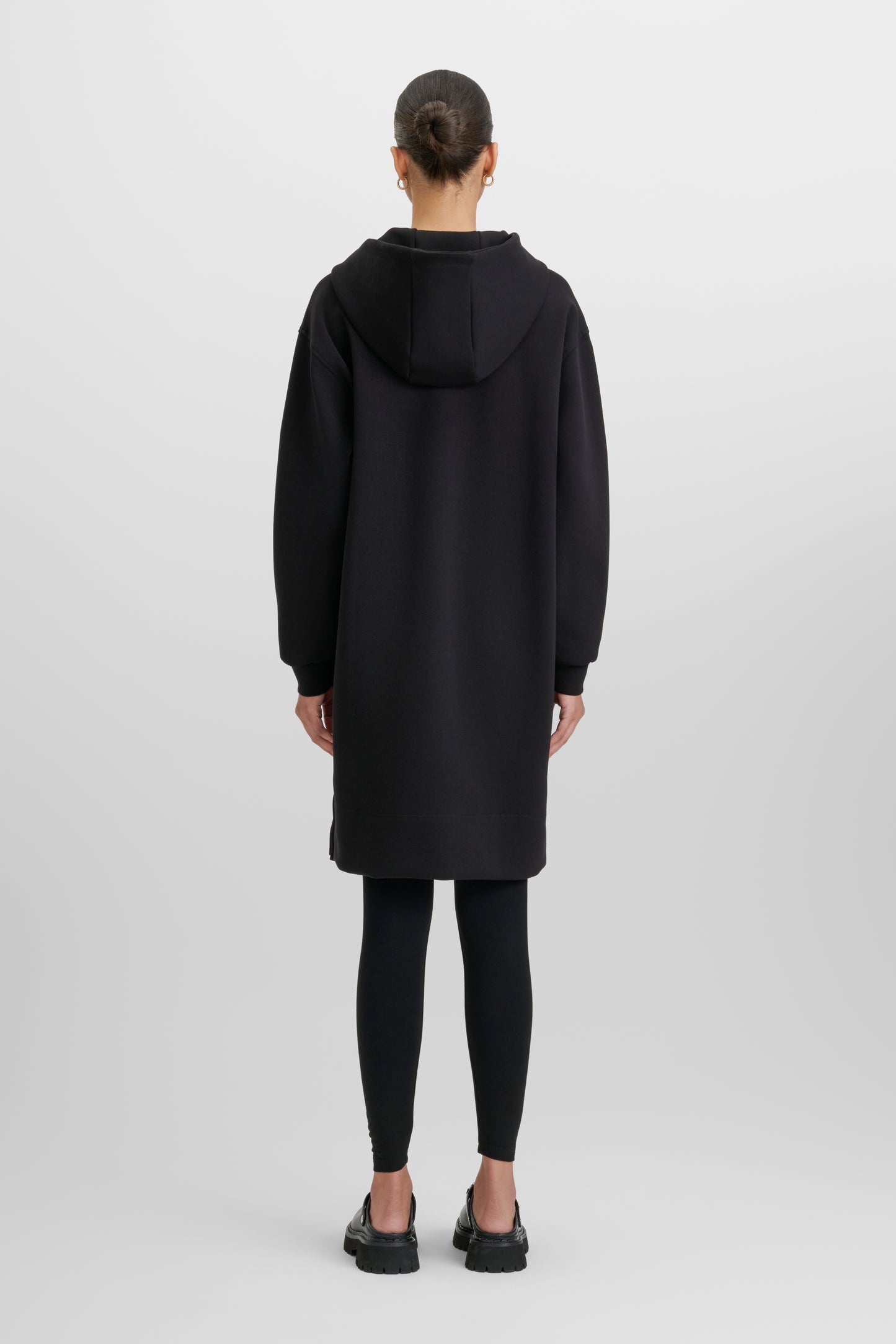 Hoodie Sweatshirt Dress Midnight / M / 36