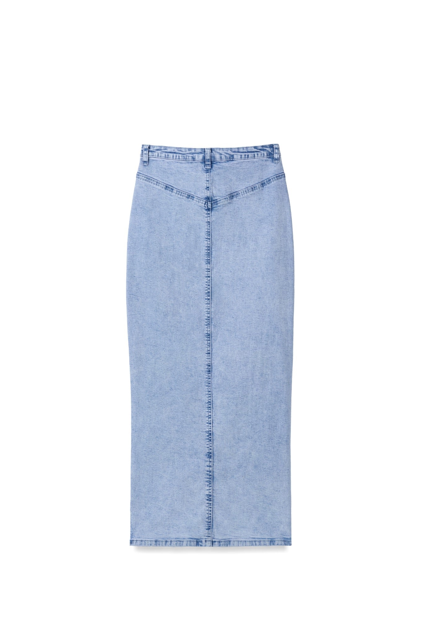 Denim Front Slit Skirt – Recollection