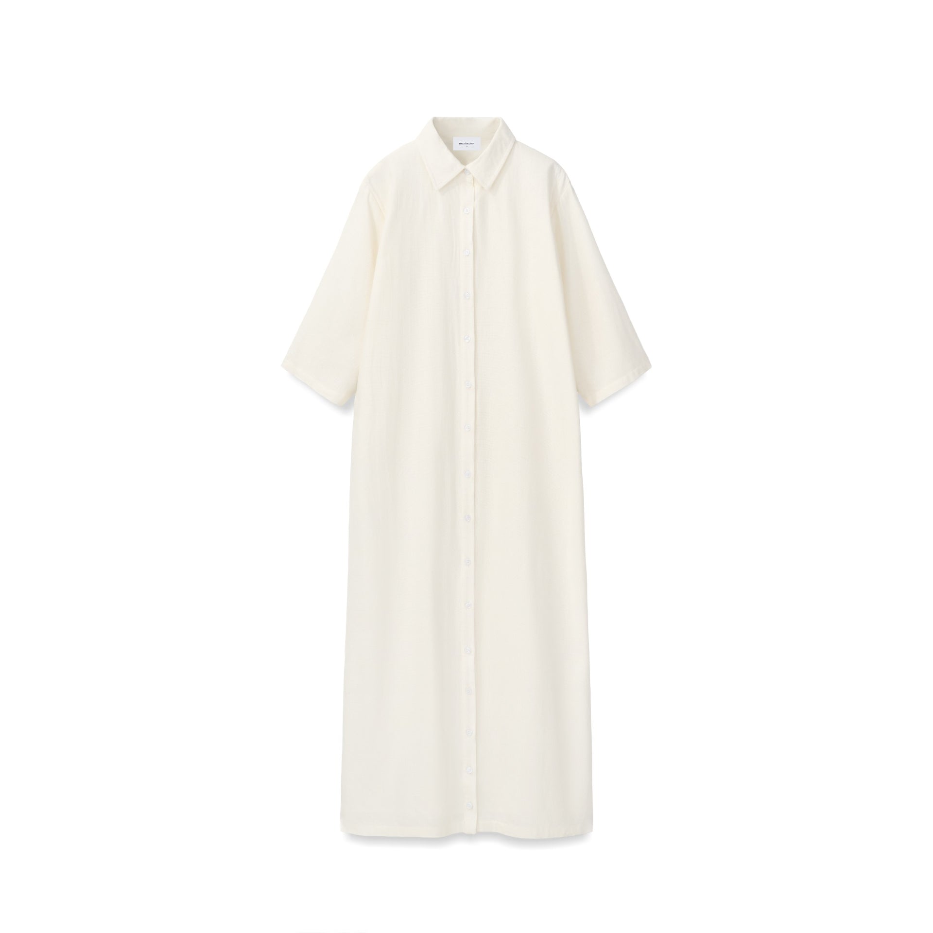 Linen Shirt Dress White / XL