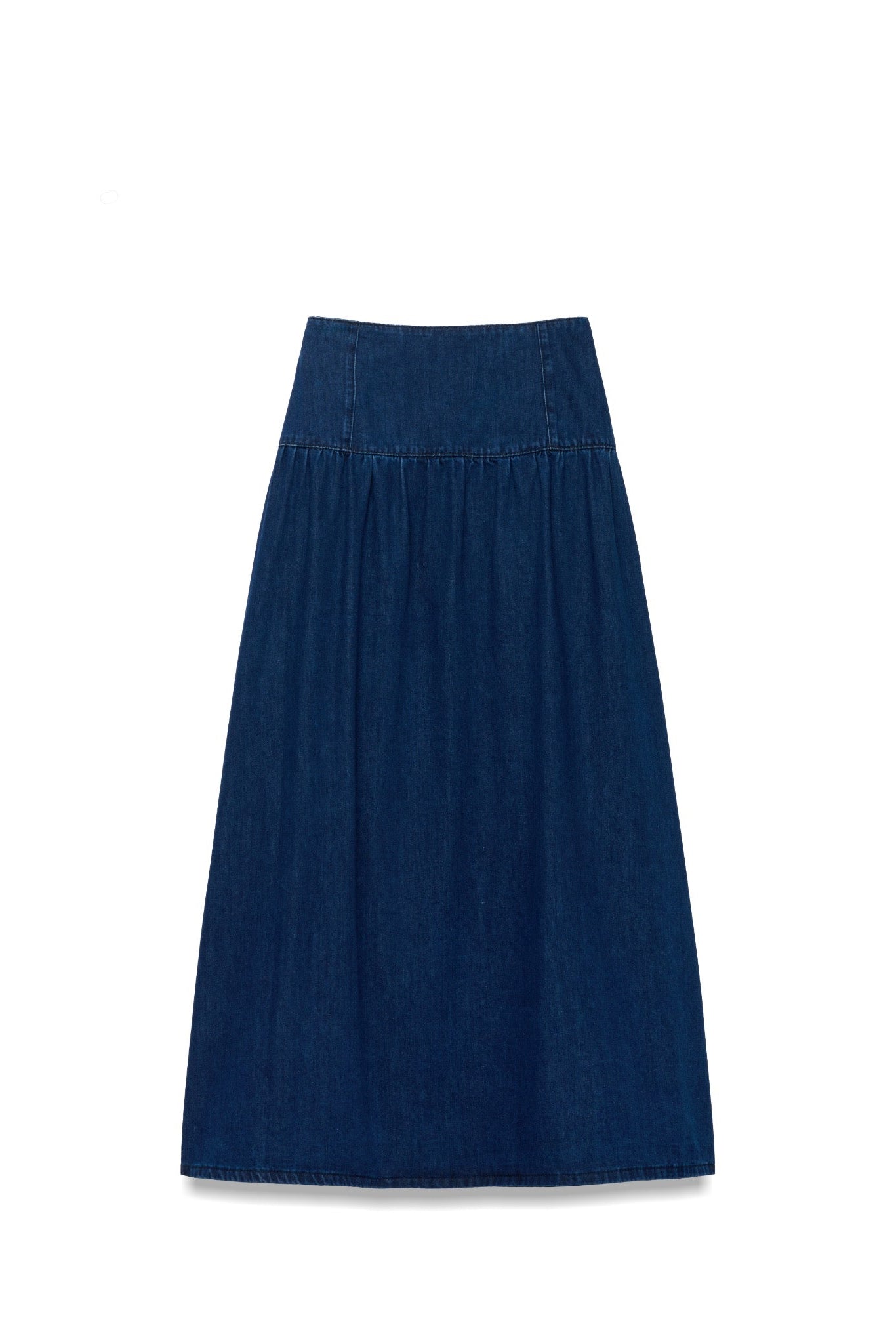 Exposed Zip Denim Skirt – Recollection