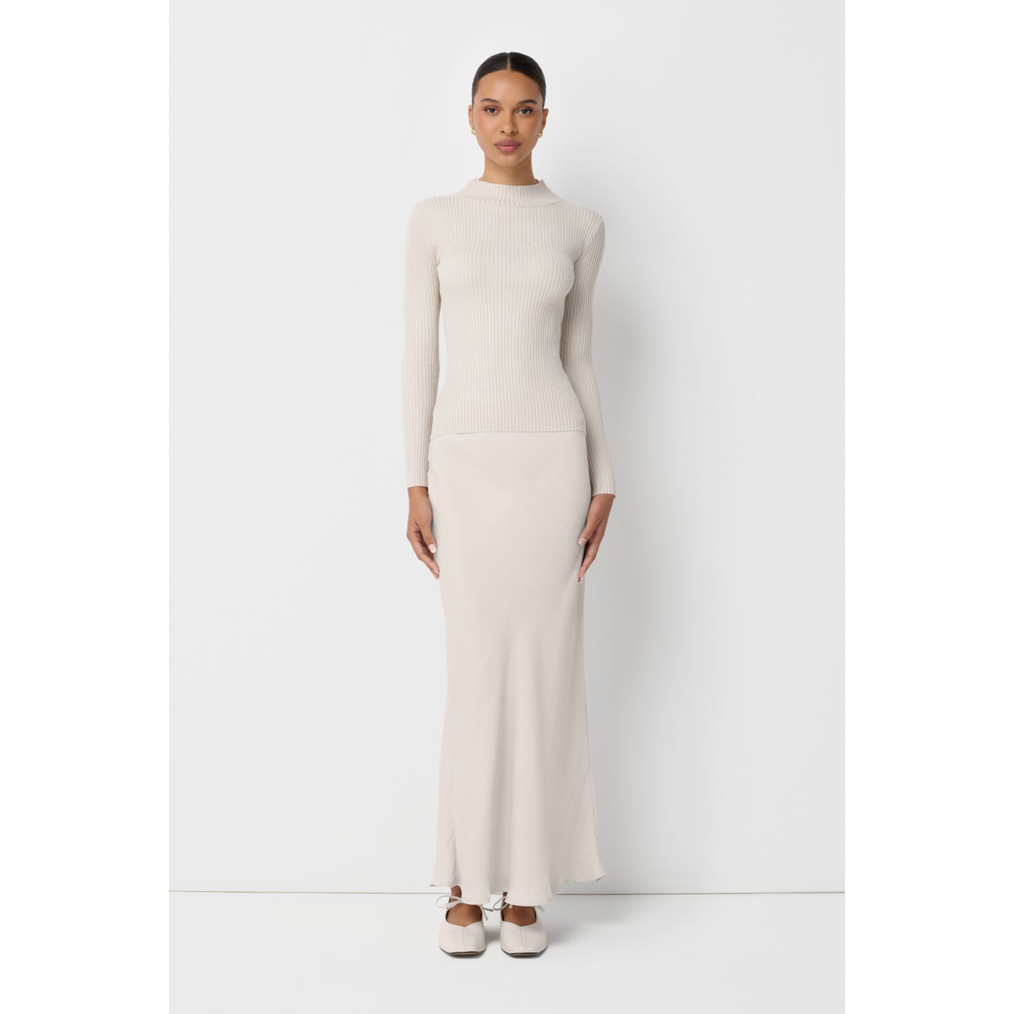 Satin Slip Maxi Skirt