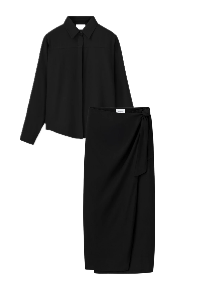 BLACK LINEN SET