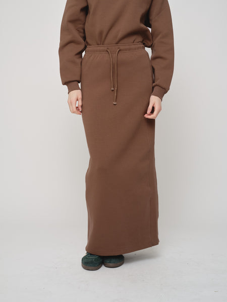 15日まで値下げ【irojikake】ECO SWEAT SKIRT BROWN irojikake】ECO SWEAT SKIRT BROWN